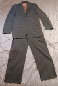 Ralph By Ralph Lauren Mens 42L Wool Suit 2 Piece Olive Green 34x32 Pant Woolmark - Picture 1 of 23