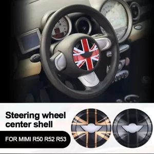 For MINI Cooper R50 R52 R53 Car Steering Wheel Center Panel Cover Sticker Shell - Bild 1 von 22