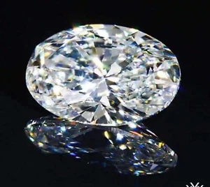 White Diamond 1.25 Ct Certified Lab-Grown Oval Cut FL-Clarity Loose Gems 4SUQ - Picture 1 of 12