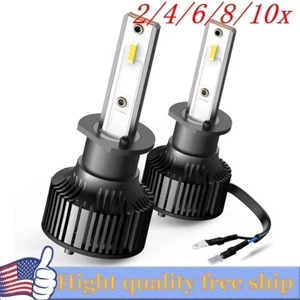 2/4X H1 LED Headlight bulb Conversion Kit High Low Beam White SuperBright 6500K - Picture 1 of 20