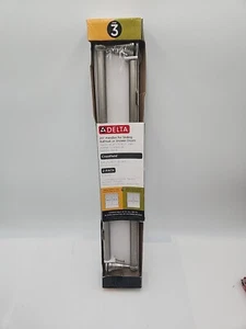 Delta Crestfield 2-pk 20" Tub/Shower Door Handle BRUSHED NICKEL SDBR003-BN-R1 sw - Picture 1 of 4