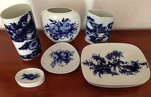 Rosenthal studio-line 7 Teile Konvolut Vase Teller Schale Dekor Björn Wiinblad - Picture 1 of 6
