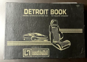 Libro Detroit 1991 original automotriz interior tapicería tela catálogo de muestra - Imagen 1 de 10
