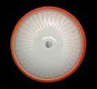 China Sifflet avec jante orange forme bouton antique #6, 5/8" belle taille