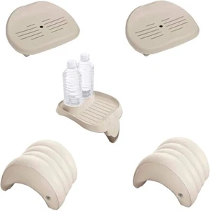 Intex Inflatable Hot Tub Set 2 Seats 1 Cup Holder 2 Inflatable Head Rests - Picture 1 of 5