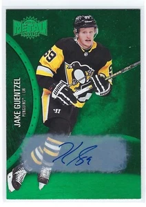 2021/22 SKYBOX METAL UNIVERSE GREEN JAKE GUENTZEL AUTO AUTOGRAPH #74 01/10 PGM - Picture 1 of 2