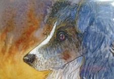 'IN THE FIRELIGHT' BLANK GREETING CARD - SUSAN ALISON