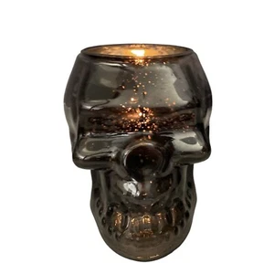 CELEBRA IT Halloween CABEZA DE CUERVO MANOR Calavera Votiva Negro Iridiscente - Imagen 1 de 12