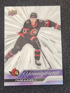 2023-24 UPPER DECK SERIES 1 YOUNG GUNS SILVER OUTBURST TYLER KLEVEN