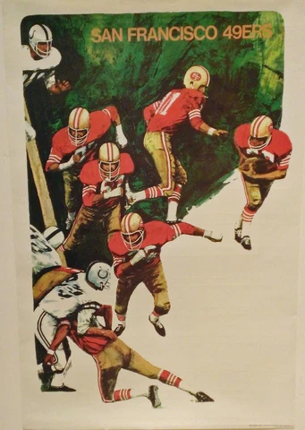 SAN FRANCISCO 49ERS 1968 HOYLE THEME POSTER Cover