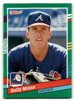 1991 Donruss #736 Kelly Mann    Atlanta Braves Baseball Cards NM Near M ID:61440 - Image 1 of 2