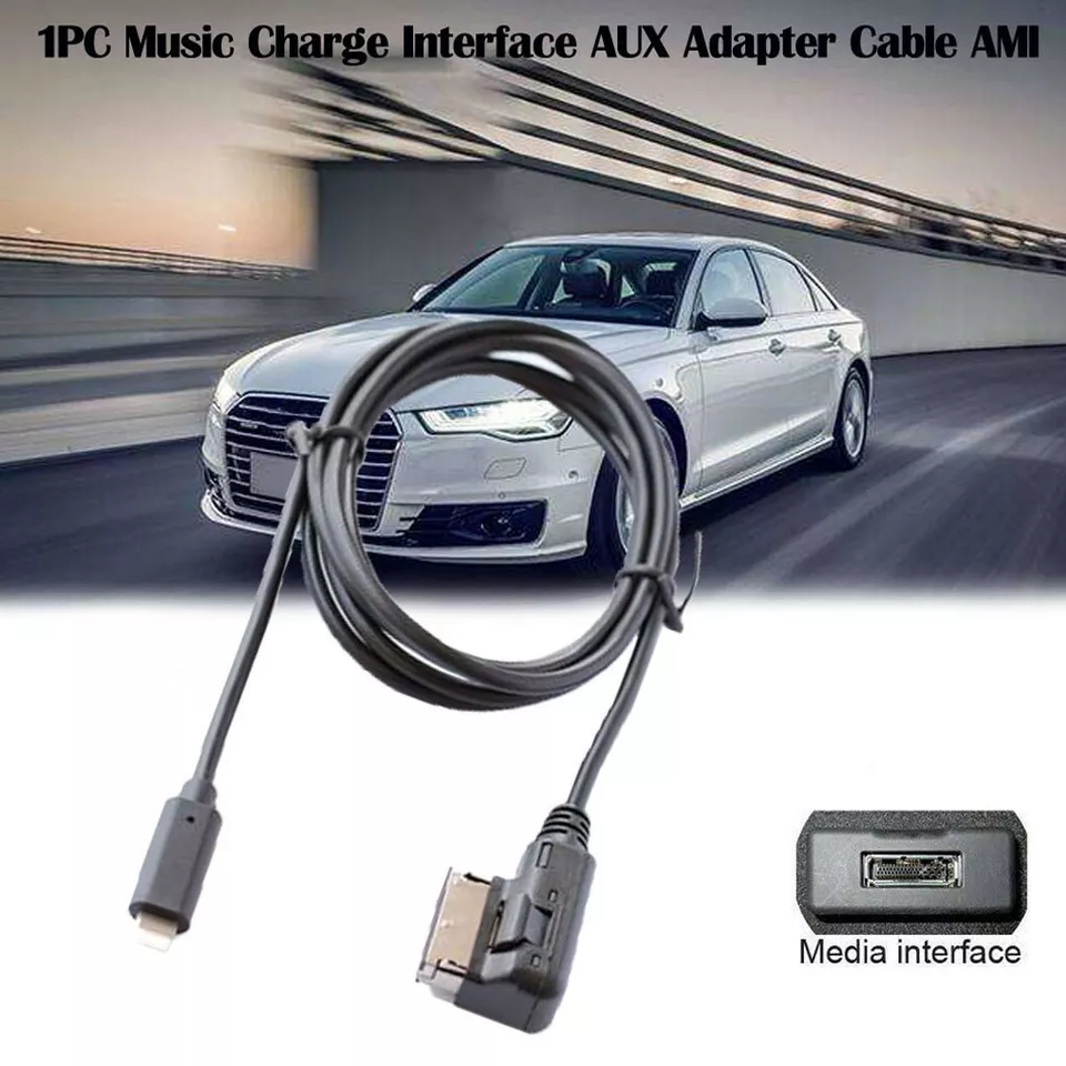 iPod iPhone 7 8 X 11 Audi VW Car Cable AUX AMI MMI MDI Audio Interface - Image 1 of 4