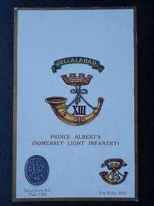 Regimental Badge PRINCE ALBERTS SOMERSET L.I. c1915 Postcard Gale & Polden 1678 - Picture 1 of 2