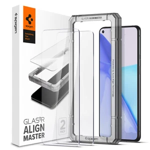Protecteur d'écran OnePlus 9 | Spigen [ALM 2P] verre trempé 9H résistant aux chocs - Photo 1 sur 7