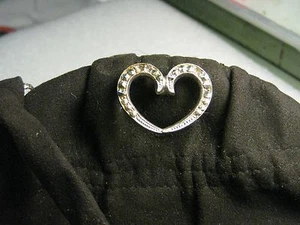 Bolso de Colección Micro Gamuza Negro, Cuero Escuela de Florencia Broche Corazón - Imagen 1 de 5