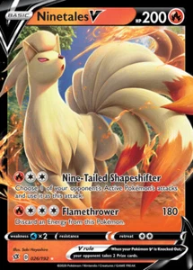 1x Ninetales V - 026/192 - Ultra Rare NM-Mint Pokemon SWSH02 - Rebel Clash - Picture 1 of 1