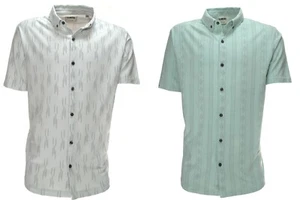 Linksoul LS1259 Herren Dry-Tek Stretch 597 Knopfleiste SS Print Hemd Large - Bild 1 von 7