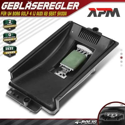 Gebläsemotor Widerstand Heizungsgebläse für VW Bora Golf 4 1J Audi A3 Seat Skoda - Bild 1 von 4