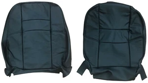 Volvo S70 V70 leather seat cover upholstery set 9422348 9422353 Dark Gray black - Picture 1 of 5