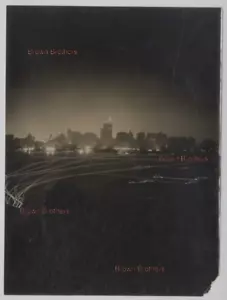 Vintage 1910s NYC At Night Illuminated River Harbor & City Streets Photos #1 (2) - Picture 1 of 4