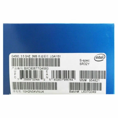 Intel Pentium G4560 3.50 GHz Dual-Core LGA1151 Processor Kaby Lake Desktop Boxed - Image 1 of 4