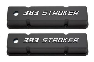 RACING POWER CO-PACKAGED Small Block Chevy Tall Valve Covers 383 Stroker R7617 - Picture 1 of 1