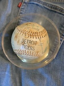 Al Kaline Norm Cash 1966 Detroit Tigers Team   autographed Baseball