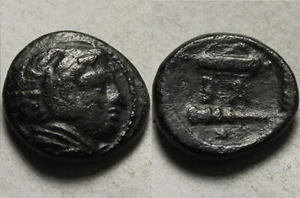 Alexander 325AD Rare genuine Ancient Greek Coin Heracles club bow, quiver, STAR - Picture 1 of 4