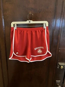 OHIO STATE Buckeyes Womens RUSSELL Athletic Shorts Red Size Large (L) - Picture 1 of 8