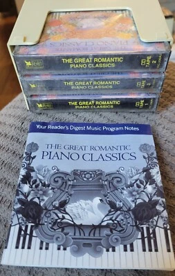 Readers Digest The Great Romantic Piano Classics 3 Cassette Set 1992 BRAND NEW! - Image 1 of 2