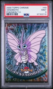 2000 Topps Chrome Pokemon HOLO #49 VENOMOTH PSA 9 - Picture 1 of 2