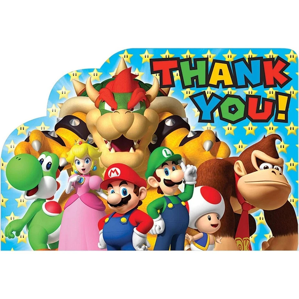 Super Mario Brothers™ Thank You Cards 8ct - Image 1 of 1