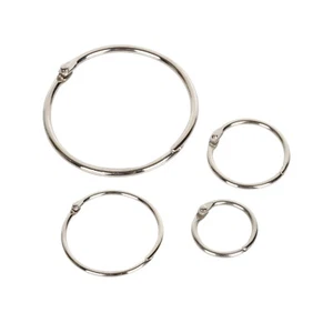 Hinged Ring Clips Binder Metal Scrap booking Split Album 16 20 25 30 38 50 55 mm - Picture 1 of 24