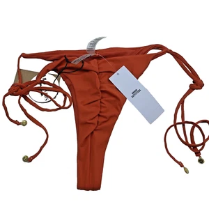 Urban Outfitters Bikinihose, Wild Lover Ruched Red Sky, Größe XL Orange - Bild 1 von 12