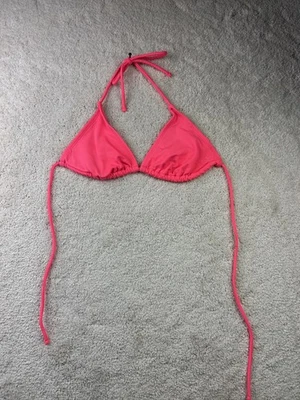Top de baño de bikini OP para mujer medio triángulo halter ajustable traje de baño de playa Foto 1 de 4