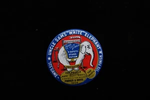 VTG Parker Davis Uncle Sam White Elephant Reprod Pin U.S President Campaign 1980 - Picture 1 of 9