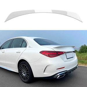 Rear Trunk Splitter Wing For Benz C-Class W206 C200 C260 C300 2021-2022 White 1x - Picture 1 of 9
