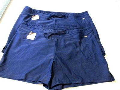 2 pares de shorts de natação ZeroXposur UPF 30 cuecas de biquíni anexadas tamanho 18W novo com etiquetas - Imagem 1 de 4