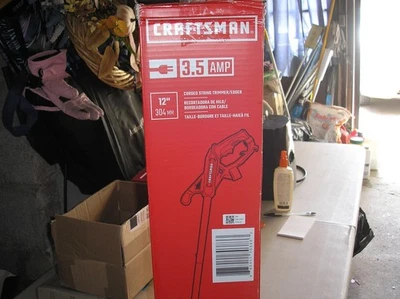 CRAFTSMAN 3.5AMP CORDED 12” STRING TRIMMER/ EDGER OPEN BOX- SEE DESCRIPTION - Image 1 of 4