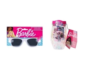New 2pc Mattel Barbie Light Up Cosmetic Tumbler & Sunglasses - Picture 1 of 6