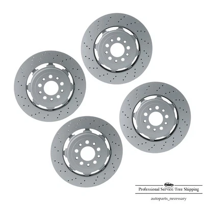 Rotores de freio dianteiros traseiros LH e RH para Alfa Romeo Giulia Stelvio Quadrifoglio 17-24 - Imagem 1 de 4