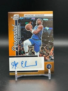 Anthony Edwards 21-22 Panini Contenders Optic Orange Prizm Auto #05/25 JSY# 1/1 - Picture 1 of 2