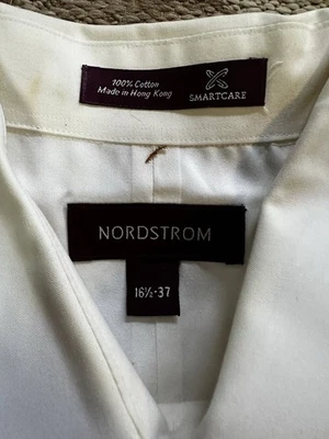 Camisa de vestir para hombre Nordstrom Smartcare manga larga 16,5x37 Foto 1 de 4