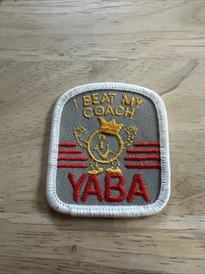 Vintage Jugend American Bowling Alliance YABA I Beat My Coach Aufnäher. Neu - Bild 1 von 6