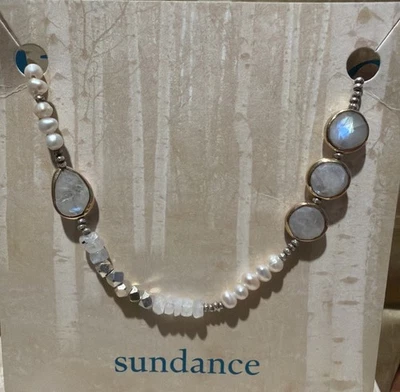 Новый с Ярлыками Sundance каталог жемчуг серебро «солнце поцеловал лунный камень ожерелье» - Изображение 1 из 4