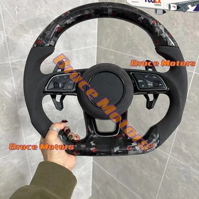 Кованый углеродного волокна Alcantara руль для Audi B9 A3 A4 A5 S4 S5 RS4 RS5 - Изображение 1 из 4