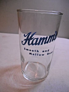 Vintage 1950's Hamm's Beer Glass Smooth and Mellow Beer Straight Sides 4 1/4" h - Picture 1 of 6