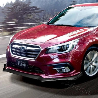 Parachoques delantero negro mate estilo STi para Subaru Legacy 18-20 labio de alerón divisor Foto 1 de 4