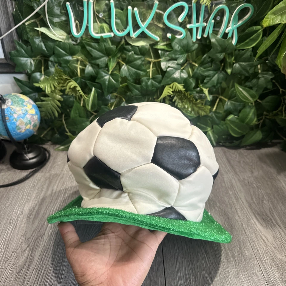 Chapéu de bola de futebol Elope Soccer World Cup vinil grosso tamanho adulto ajustável - Imagem 1 de 4