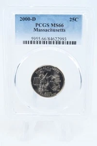 2000-D PCGS MS66 Massachusetts State Quarter Business Strike 25C - Picture 1 of 2